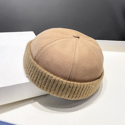 Boina de Gamuza y Terciopelo Otoño Invierno - Estilo Clásico Melón - Image 16
