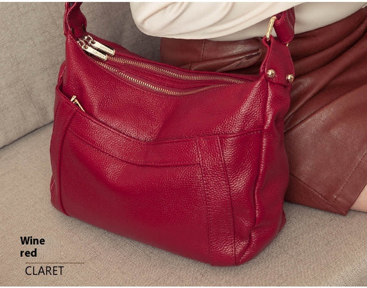 Bolso de Cuero Genuino de Gran Capacidad - Bolsa Madre Tipo Hombro - Image 19