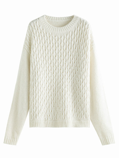 Suéter Tejido Retorcido para Invierno - Pullover de Punto Mujer - Image 13