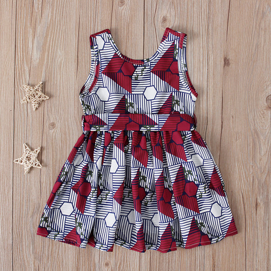 Conjunto Vestido y Cinturón para Niñas - Dos Piezas