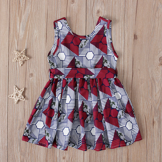 Conjunto Vestido y Cinturón para Niñas - Dos Piezas