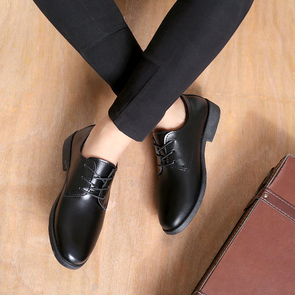 Zapatos de Cuero Elegantes para Hombre - Estilo Británico Formal