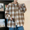 Camisa de Manga Larga Hombre Cuadros Hong Kong Fengrijie