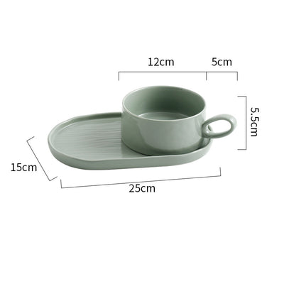 Juego de Platos y Tazas para Desayuno con Asa - Vajilla Creativa para el Hogar - Image 12