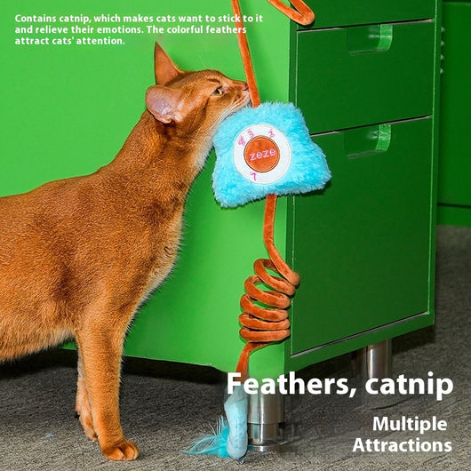 Juguete Interactivo de Cuerda Elástica para Gatos - Alivio del Estrés