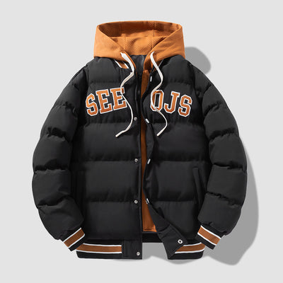 Chamarra de Invierno con Capucha de Algodón para Hombre y Joven - Image 7