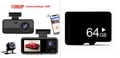 Grabadora Dashcam Triple 1080p HD con 3 Lentes - Image 7