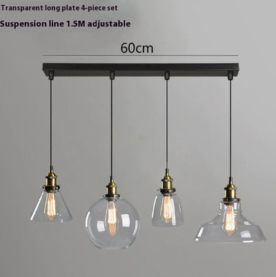 Lámpara Colgante Nórdica de Cristal Transparente para Restaurante - Image 8