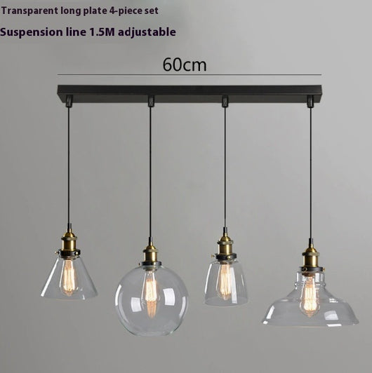Lámpara Colgante Nórdica de Cristal Transparente para Restaurante - Image 8