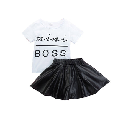Conjunto Infantil Elegante de Dos Piezas con Manga Corta - Image 2