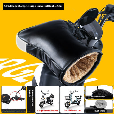 Guantes Térmicos Impermeables para Motocicleta Eléctrica con Forro Polar - Image 22