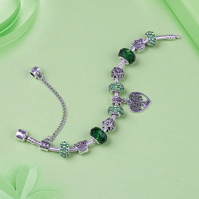 Pulsera de Cristal Verde Jade - Accesorio Versátil para Mujer - Image 5
