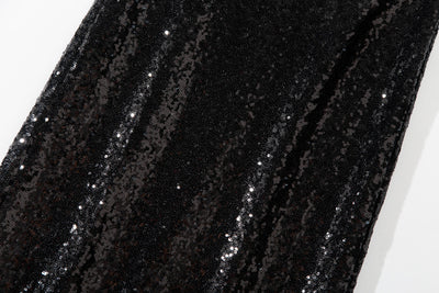 Falda Elegante con Detalles de Lentejuelas y Abertura Trasera - Image 9