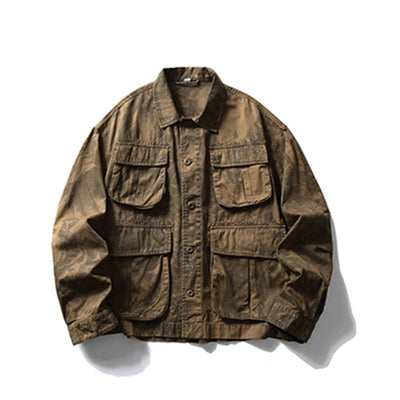 Chaqueta de Trabajo Camuflaje Tie-Dye para Hombre - Image 9