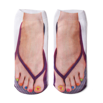 Calcetines Personalizados de Algodón con Estampado 3D Calavera de Cerdo para Hombre y Mujer - Image 3