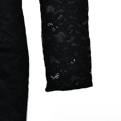 Jumpsuit Elegante de Encaje Transparente con Cintas - Image 23