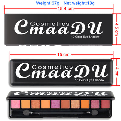 Paleta de Sombras Mate Perladas 10 Colores - Acabado Profesional - Image 13