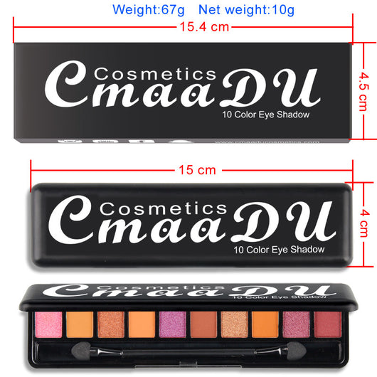 Paleta de Sombras Mate Perladas 10 Colores - Acabado Profesional - Image 13