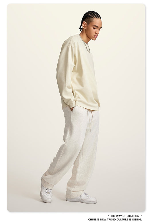 Camiseta Manga Larga Oversize para Hombre - Algodón Puro Otoño Invierno - Image 40