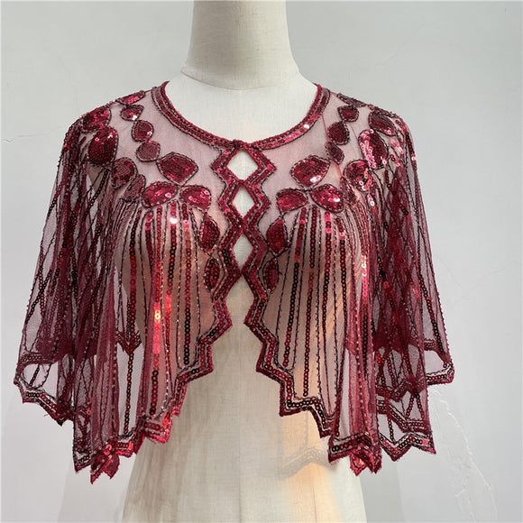 Shimmer Short Shawl for Slim Dress - Elegant Accessory