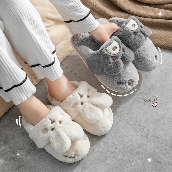 Pantuflas Cómodas para Pareja - Diseño Adorable en Algodón Cálido