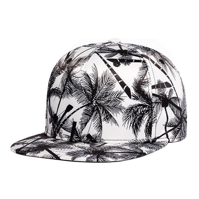 Gorra de Ala Recta con Estampado de Palmeras - Unisex Trendy - Image 6