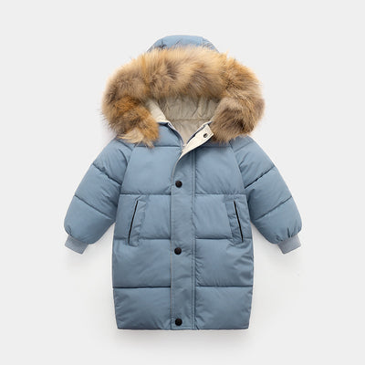 Abrigo Infantil Grueso con Cuello de Pelaje - Talla Mediana y Grande - Image 11