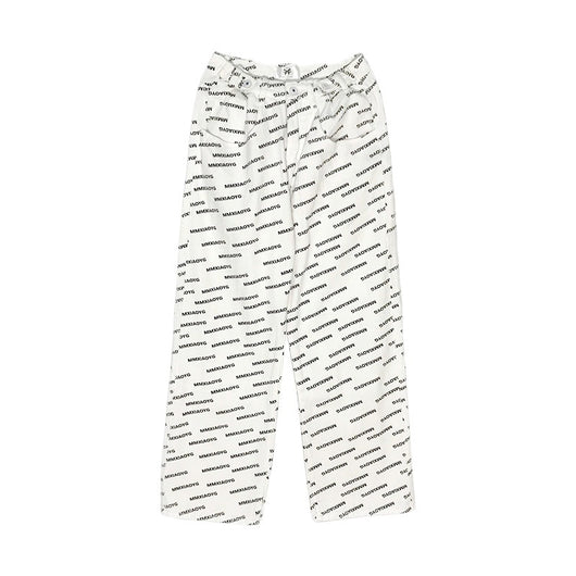 Pantalón Ancho Vintage de Talle Alto con Estampado de Letras - Image 7