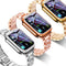 Pulsera Apple Watch de Acero Inoxidable con Diamantes de Tres Puntos