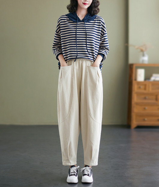 Pantalones Harem Cómodos de Colores Sólidos - Estilo Versátil para Mujer - Image 6