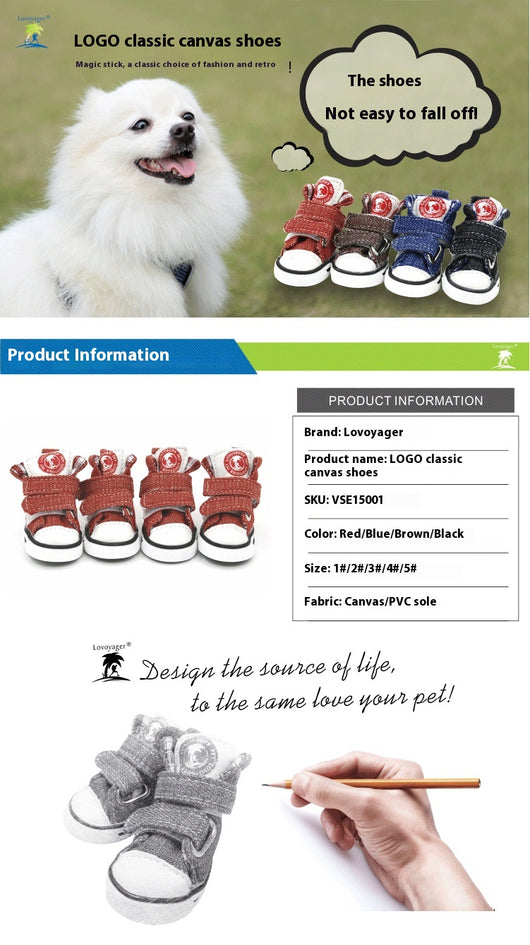 Zapatos Protectores para Perros Pequeños - Lona Antideslizante - Image 6