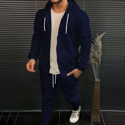 Cardigan con Capucha Casual de Color Sólido para Hombre - Image 8