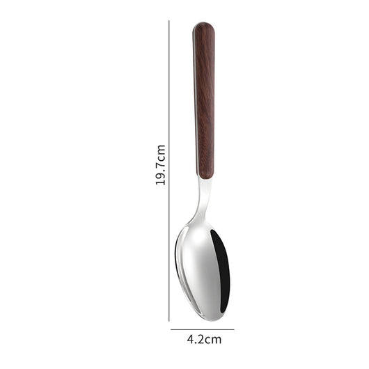 Juego de Cubiertos en Acero Inoxidable con Mango de Madera - Image 13