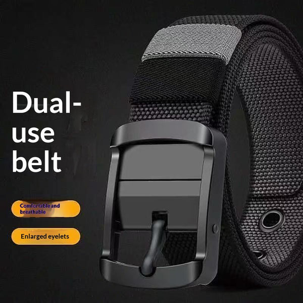Cinturón Giratorio para Hombre con Hebilla de Doble Cara Reversible