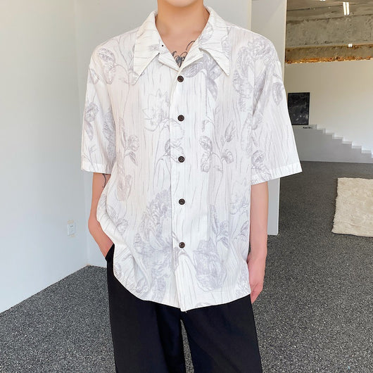 Camisa Cubana de Verano Casual para Hombre
