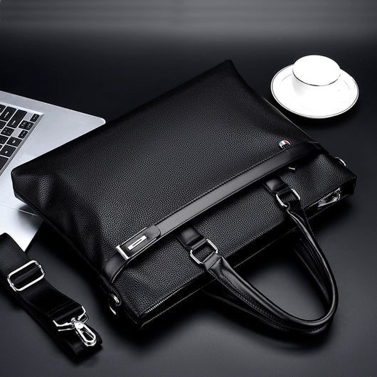 Maletín Ejecutivo de Cuero Suave Gran Capacidad para Hombre - Image 21