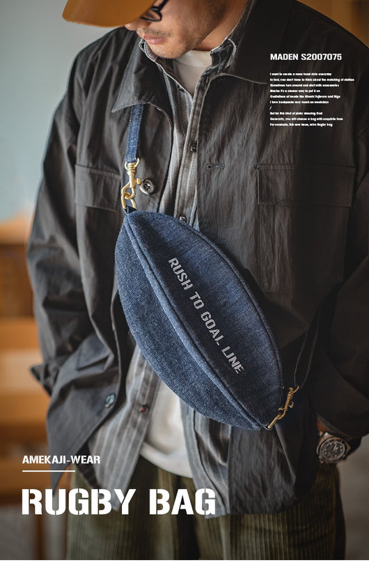 Bolsa Cruzada Madden Workwear Denim Retro Rugby - Image 9