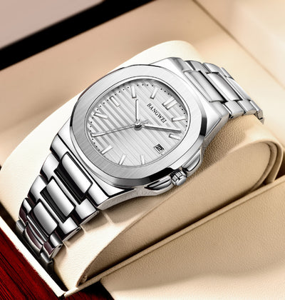 Reloj Hombre Acero Inoxidable Resistente al Agua con Esfera Luminosa - Image 27