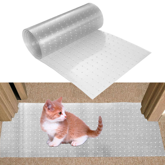 Protector Transparente Antirasguños para Puertas de Gatos y Pisos