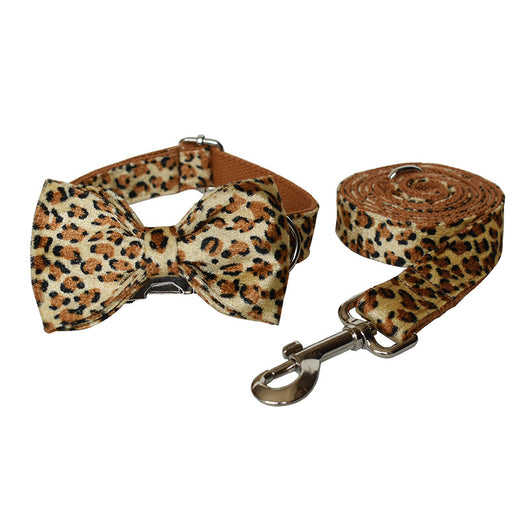Collar para Perro con Estampado de Leopardo y Fondo Profundo en Aleación de Zinc - Image 14