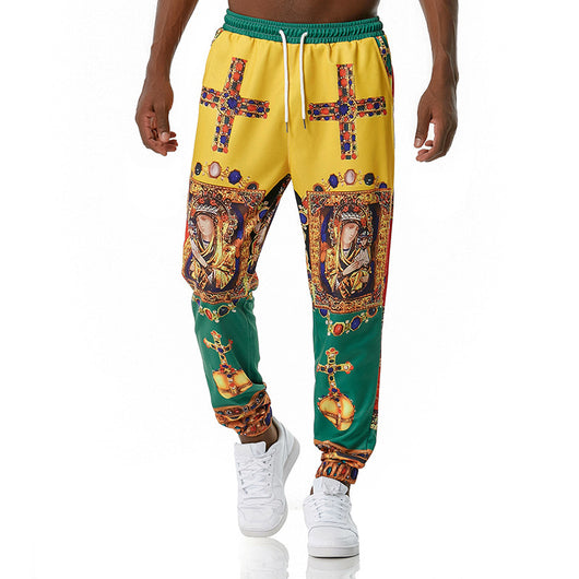 Pantalones de Chándal Retro con Estampado y Puños Ajustados - Image 14