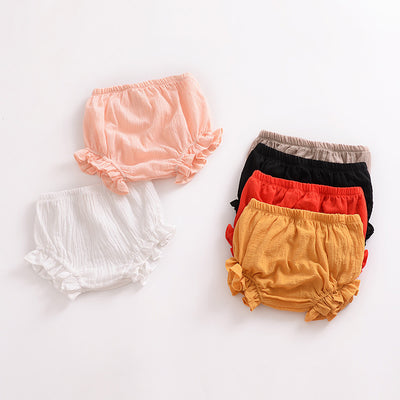 Shorts Infantiles de Algodón y Lino con Encaje - Image 13