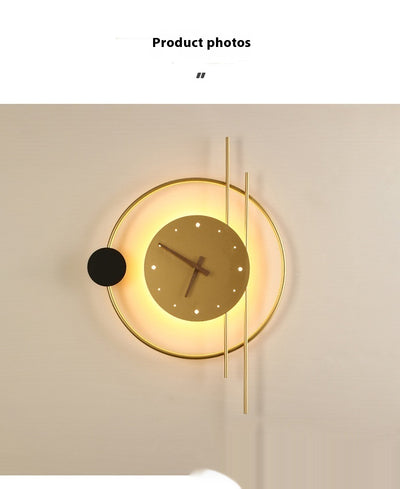 Lámpara Reloj de Pared Moderno con Función Horaria - Image 9