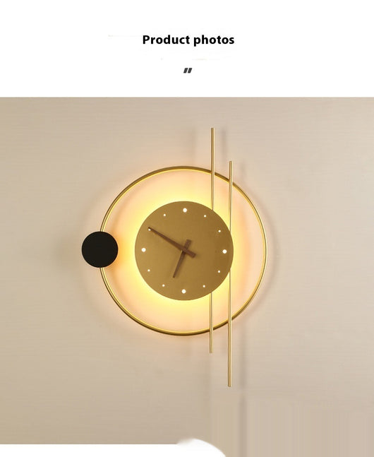 Lámpara Reloj de Pared Moderno con Función Horaria - Image 9