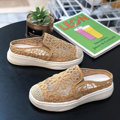 Zapatos de Moda Cómodos con Punta Redonda y Tejido Transpirable - Image 2