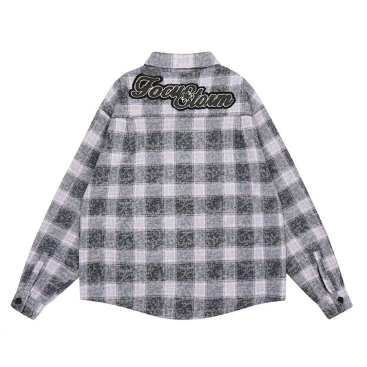 Camisa Chaqueta de Cuadros Vintage para Hombre - Image 2