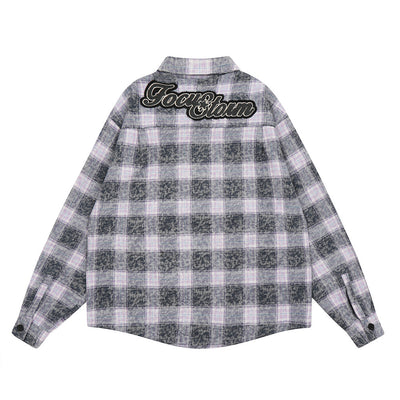 Camisa Chaqueta de Cuadros Vintage para Hombre - Image 2