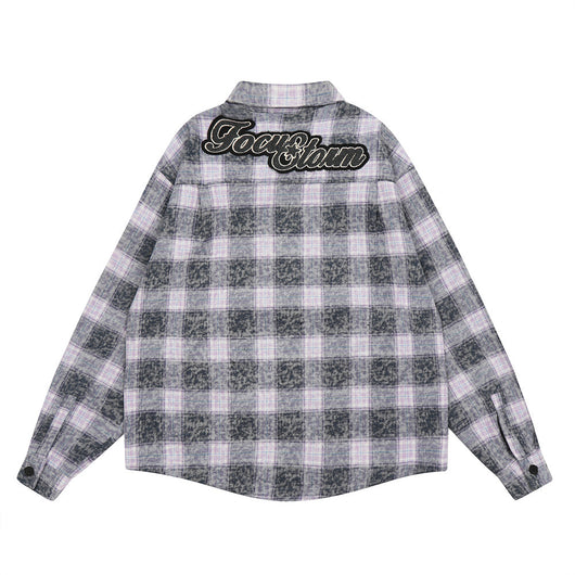 Camisa Chaqueta de Cuadros Vintage para Hombre - Image 2