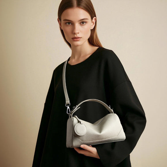 Bolso Crossbody de Cuero Genuino para Mujer - Portátil y Elegante