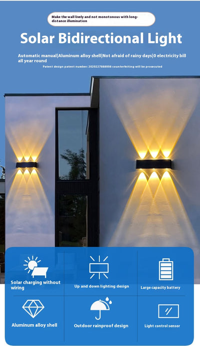 Lámpara Solar LED para Exterior - Iluminación Inteligente para Patios y Jardines - Image 7